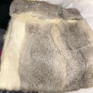 Vintage 1960’s Rabbit Fur Mini Skirt 27” NEW